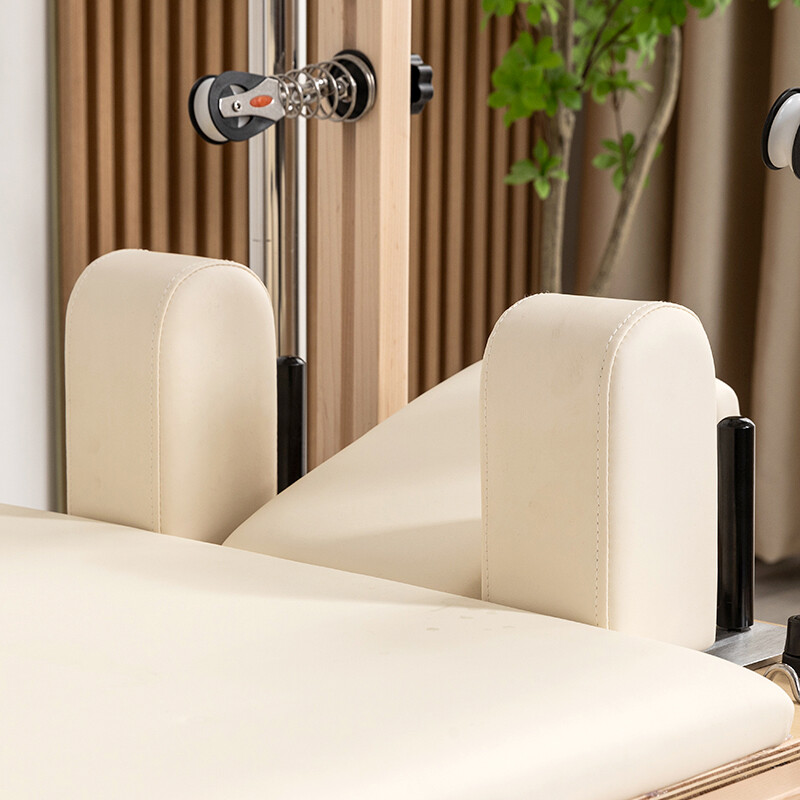 oak Pilates Reformer with tower