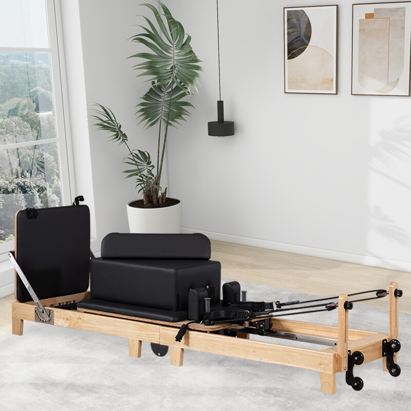 Oak Folding Pilates Reformer