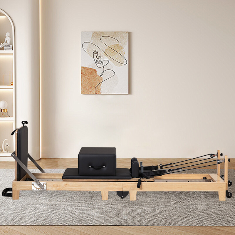 Oak Folding Pilates Reformer