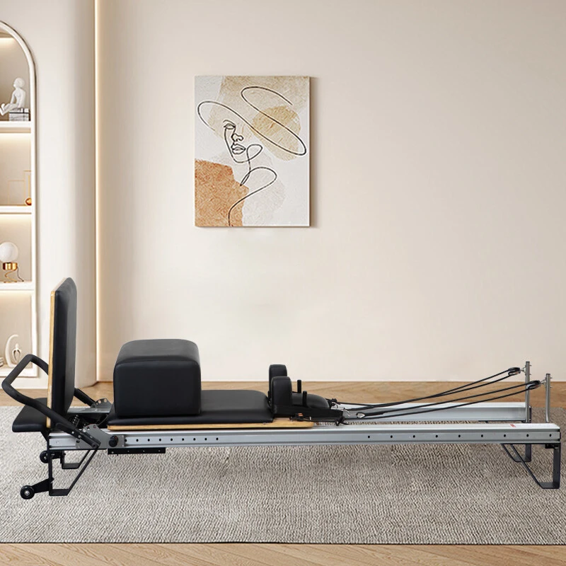 White Shorty Aluminum Pilates Reformer