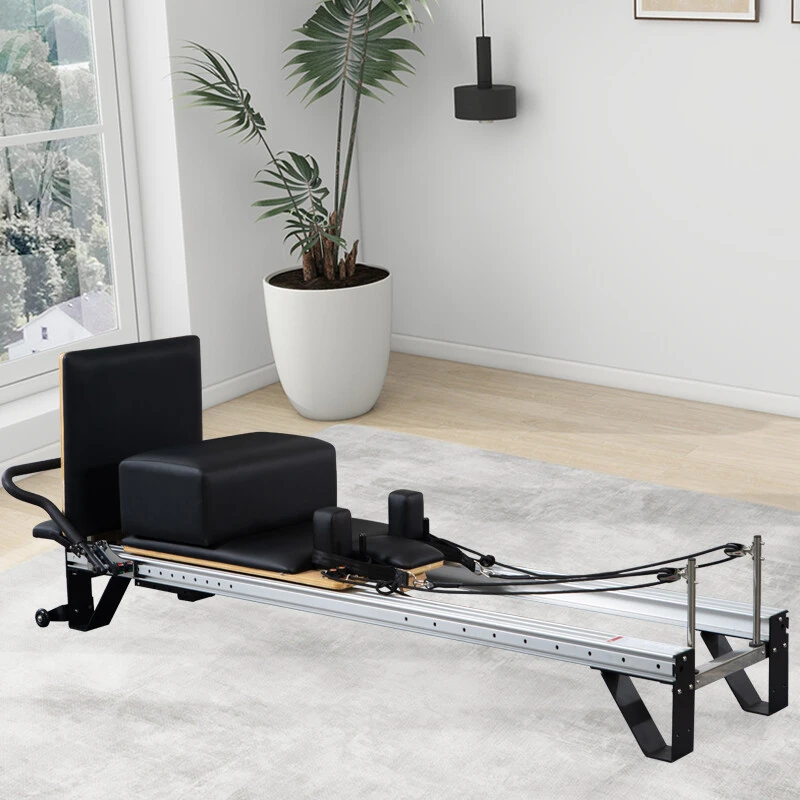 White Shorty Aluminum Pilates Reformer