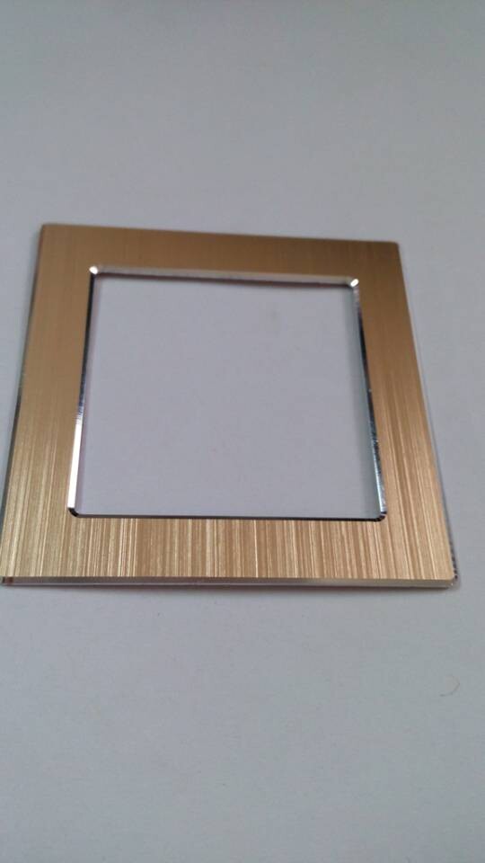 Aluminum panel for switch socket