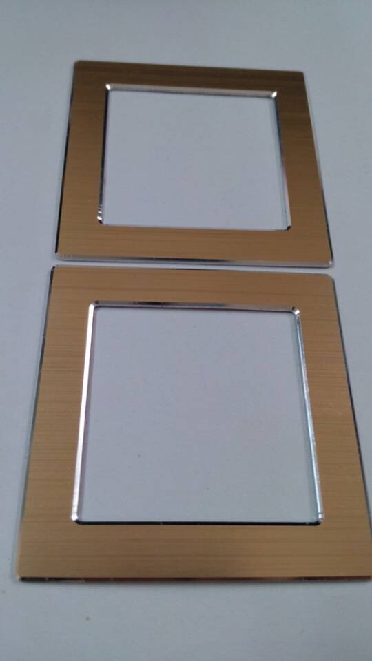 Aluminum panel for switch socket