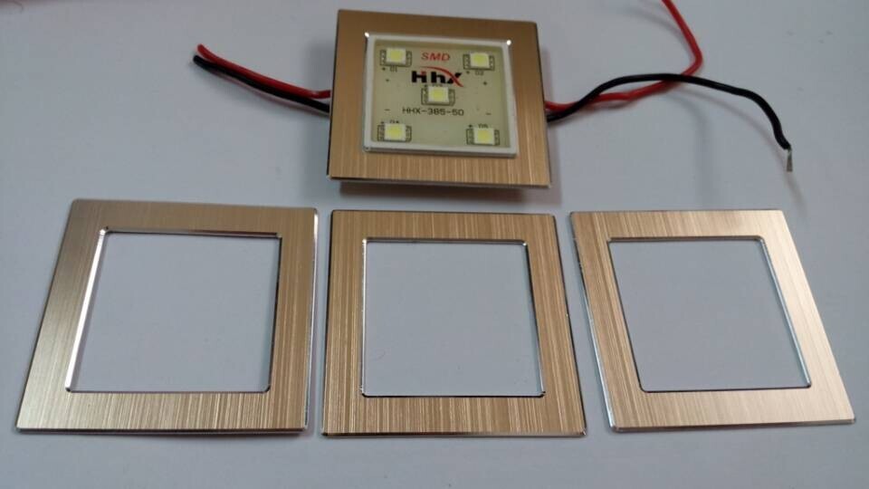 Aluminum panel for switch socket