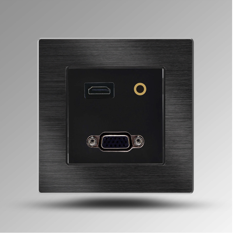 Black brushed aluminum