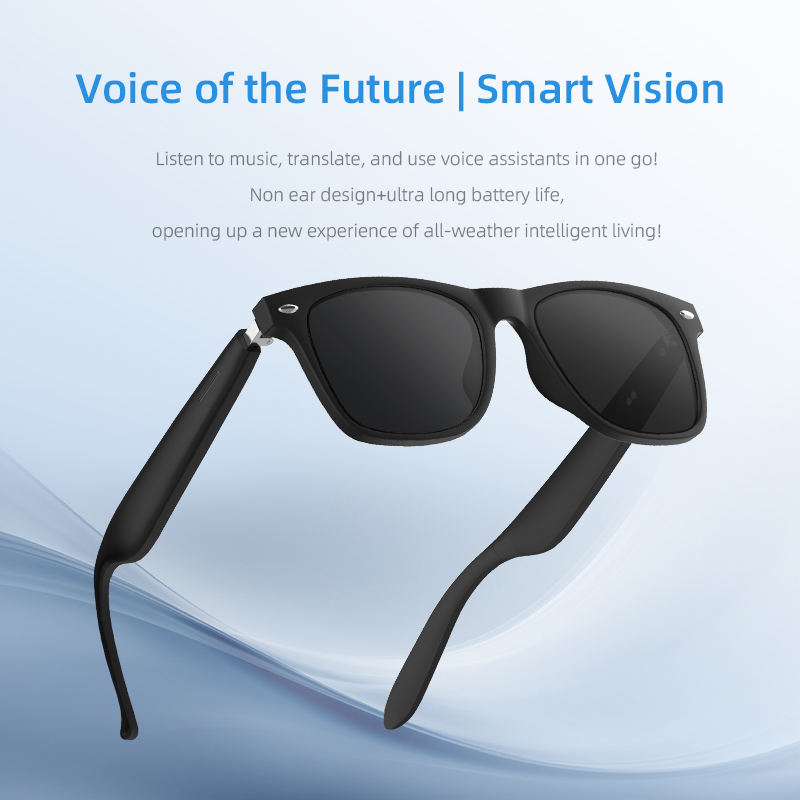 A01-C Bluetooth Smart Glasses | Open-Ear Audio Eyewear with Real-Time Translation, Long Battery Life & UV Protection for Travel, Driving & Outdoor Use