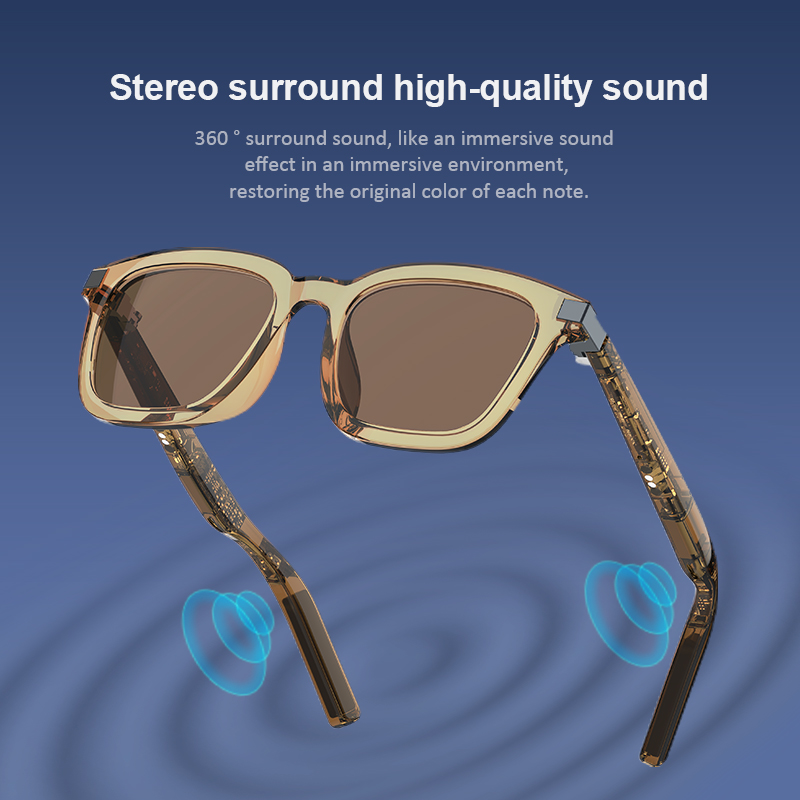 G06-L High-Tech Smart Bluetooth Sunglasses for Music, Hands-Free Calls & Remote Camera Control, Multifunctional Wireless Audio Glasses