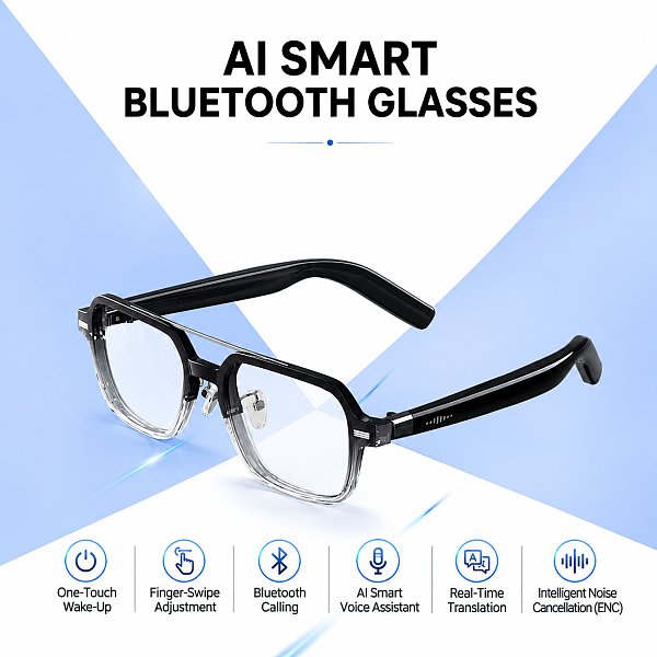 G12 Smart Glasses | AI Eyewear for Everyday & Business with Real-Time Translation, Photochromic Lenses & Two Switchable Frame Styles G12 Smart Glasses | AI Eyewear for Everyday & Business with Real-Time Translation, Photochromic Lenses & Two Switchable Frame Styles