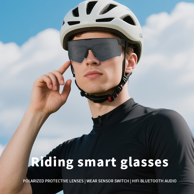 G08 Cycling Smart Glasses | Sports Eyewear with Polarized UV400 Lenses, Open Stereo Audio, Wear Detection & Noise-Reduction Calls for Outdoor Activities