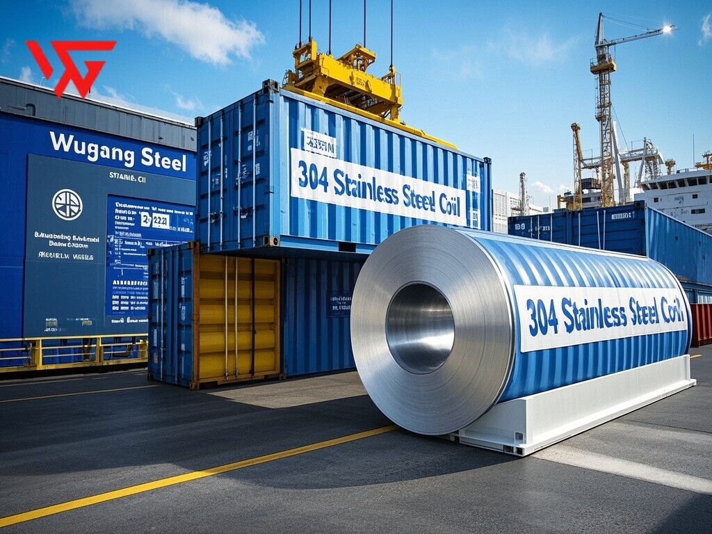 2 Containers of 304 Stainless Steel Coil: Fast Delivery to South America!