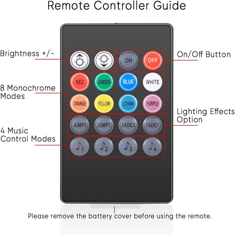 Cross-border exclusive APP car fantasy color foot well atmosphere light USB one to four foot bottom lights voice-controlled rhythm atmosphere light