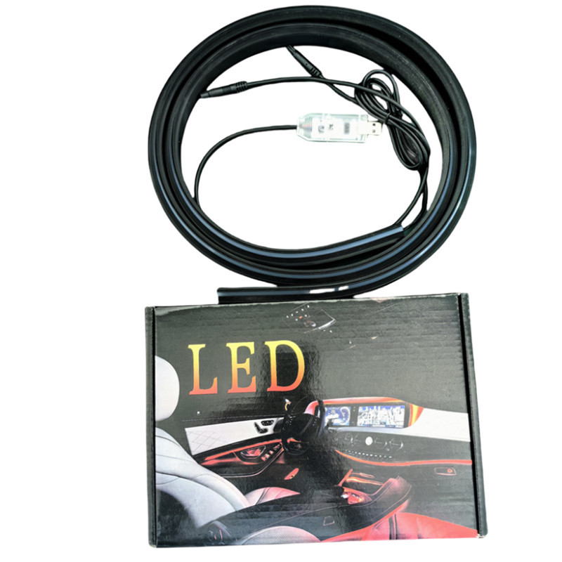 Cross-border hot-selling colorful front windshield atmosphere light car center control seal wrap-around through atmosphere light