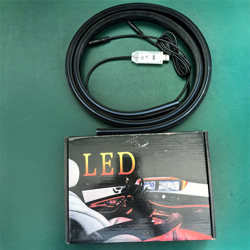 Cross-border hot-selling colorful front windshield atmosphere light car center control seal wrap-around through atmosphere light
