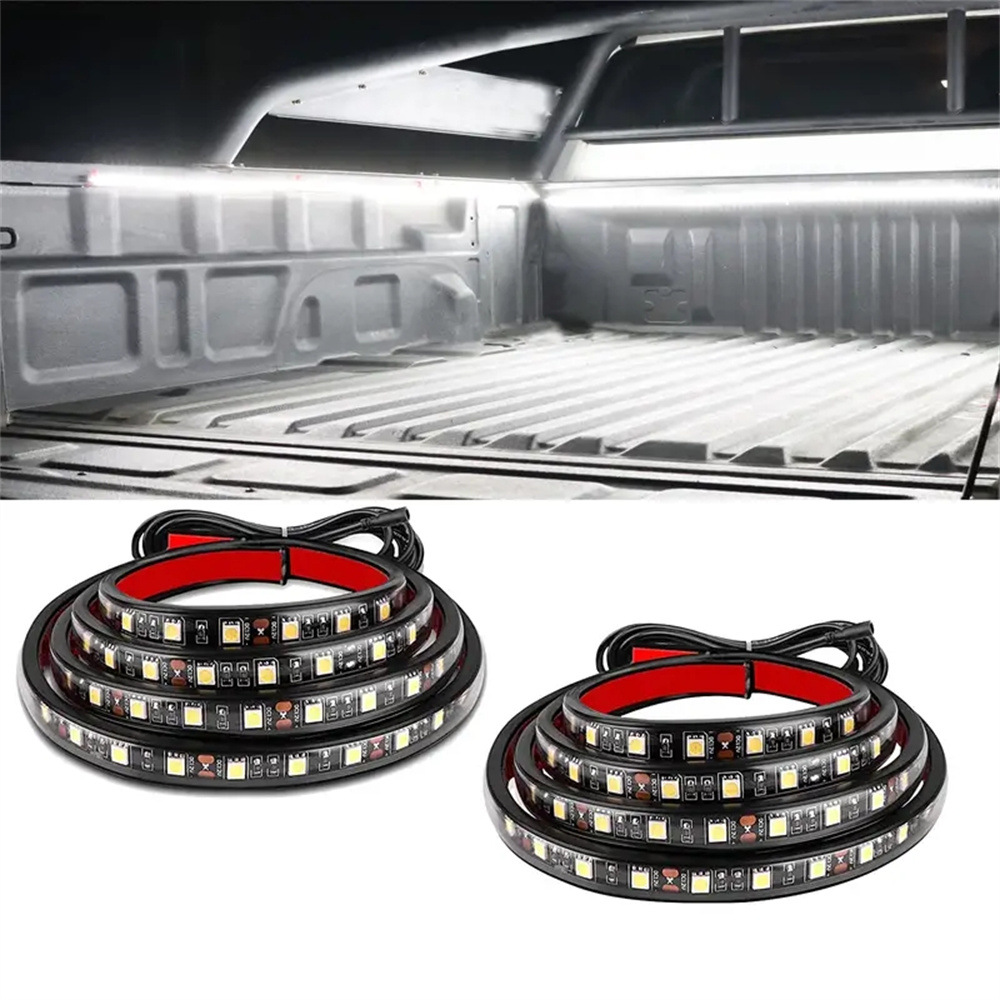 RGB pickup truck compartment light bar, trunk lighting strip, car atmosphere light, switch control, one-to-three pedal lights RGB pickup truck compartment light bar, trunk lighting strip, car atmosphere light, switch control, one-to-three pedal lights