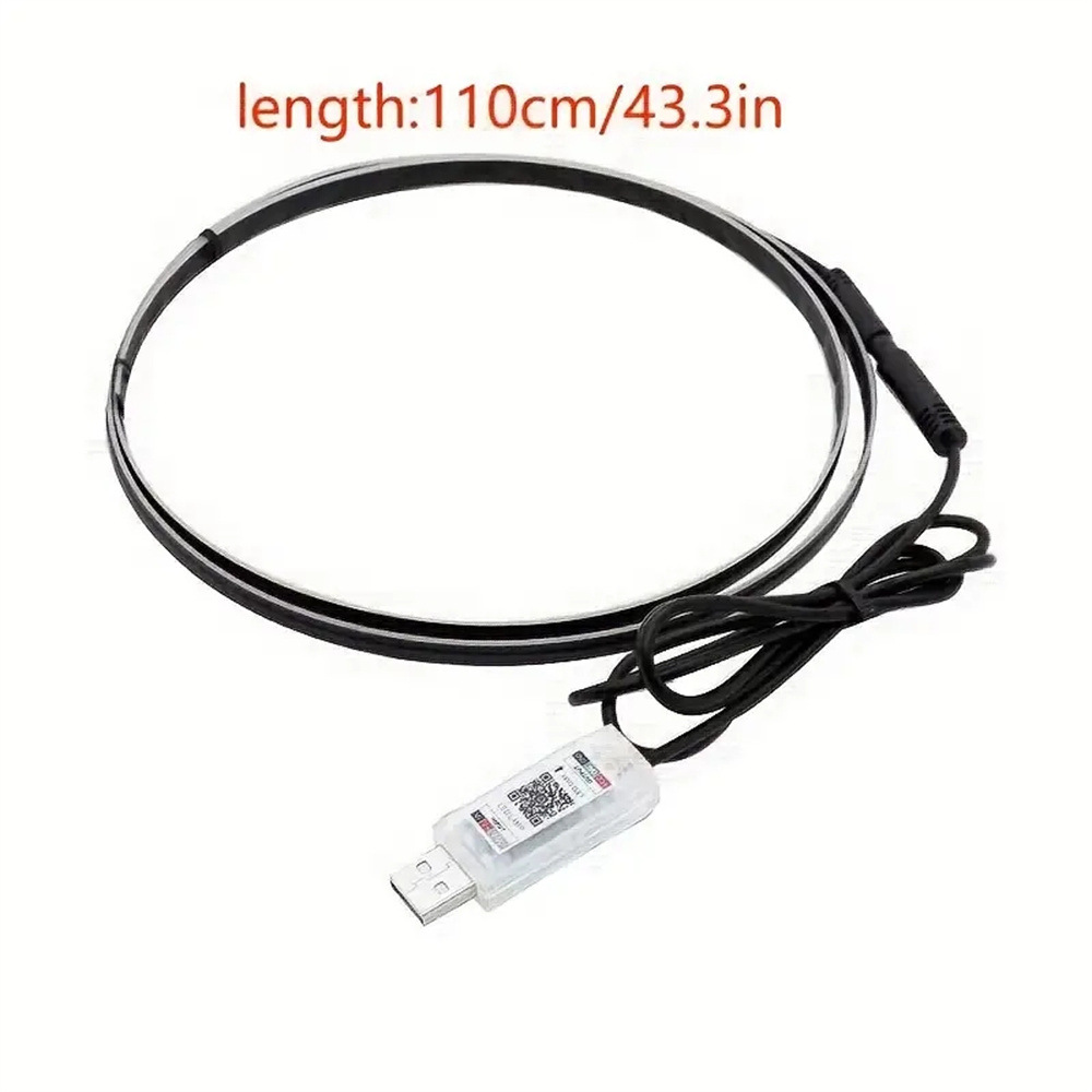 Source factory cross-border hot-selling car USB fantasy color streamer central control instrument panel atmosphere light footwell light atmosphere light
