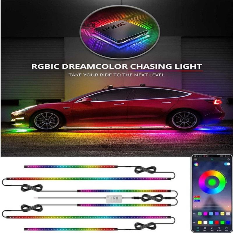 Cross-border hot-selling APP car fantasy chassis light atmosphere light 120X150CM 90X120CM car bottom light waterproof Cross-border hot-selling APP car fantasy chassis light atmosphere light 120X150CM 90X120CM car bottom light waterproof