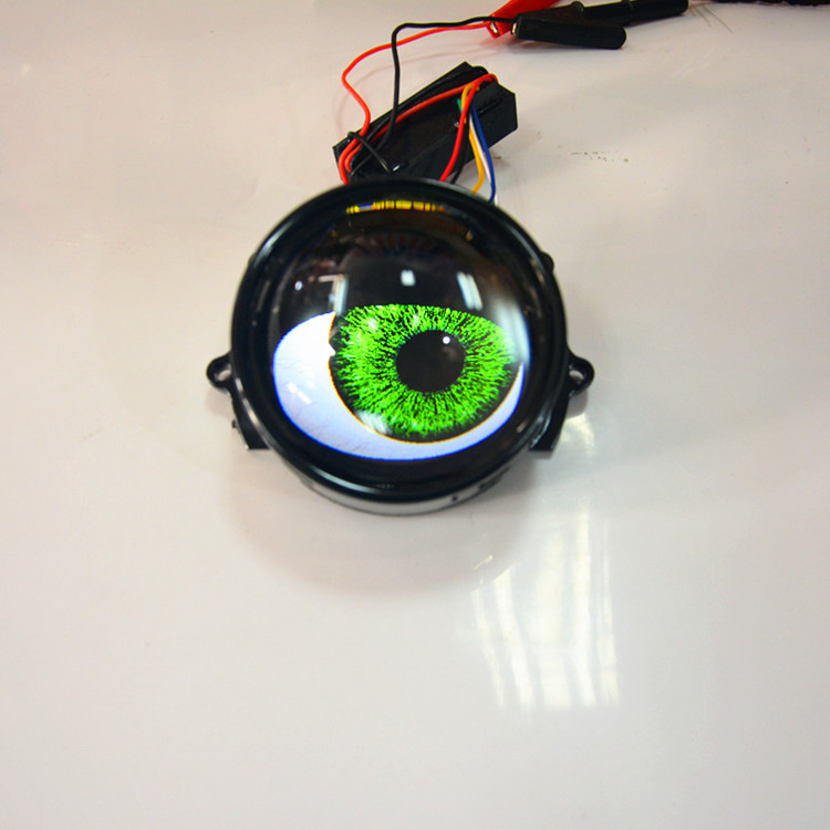 New car dynamic demon eye headlight LED lens modified eagle eye light 3 inch 12V No. 9 car modification