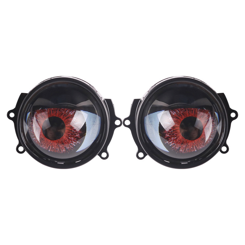 New car dynamic demon eye headlight LED lens modified eagle eye light 3 inch 12V No. 9 car modification