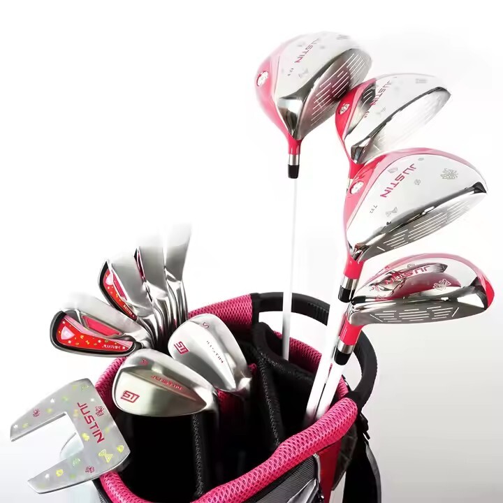 Factory Price 100% Graphite Shaft Female Right Handed Golf Clubs Custom Logo Pink Full Golf Clubs
