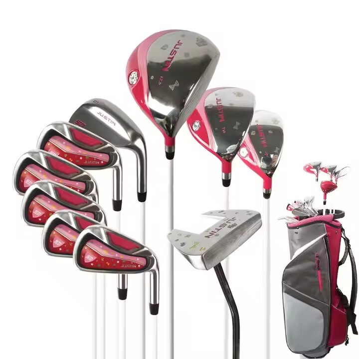 Factory Price 100% Graphite Shaft Female Right Handed Golf Clubs Custom Logo Pink Full Golf Clubs