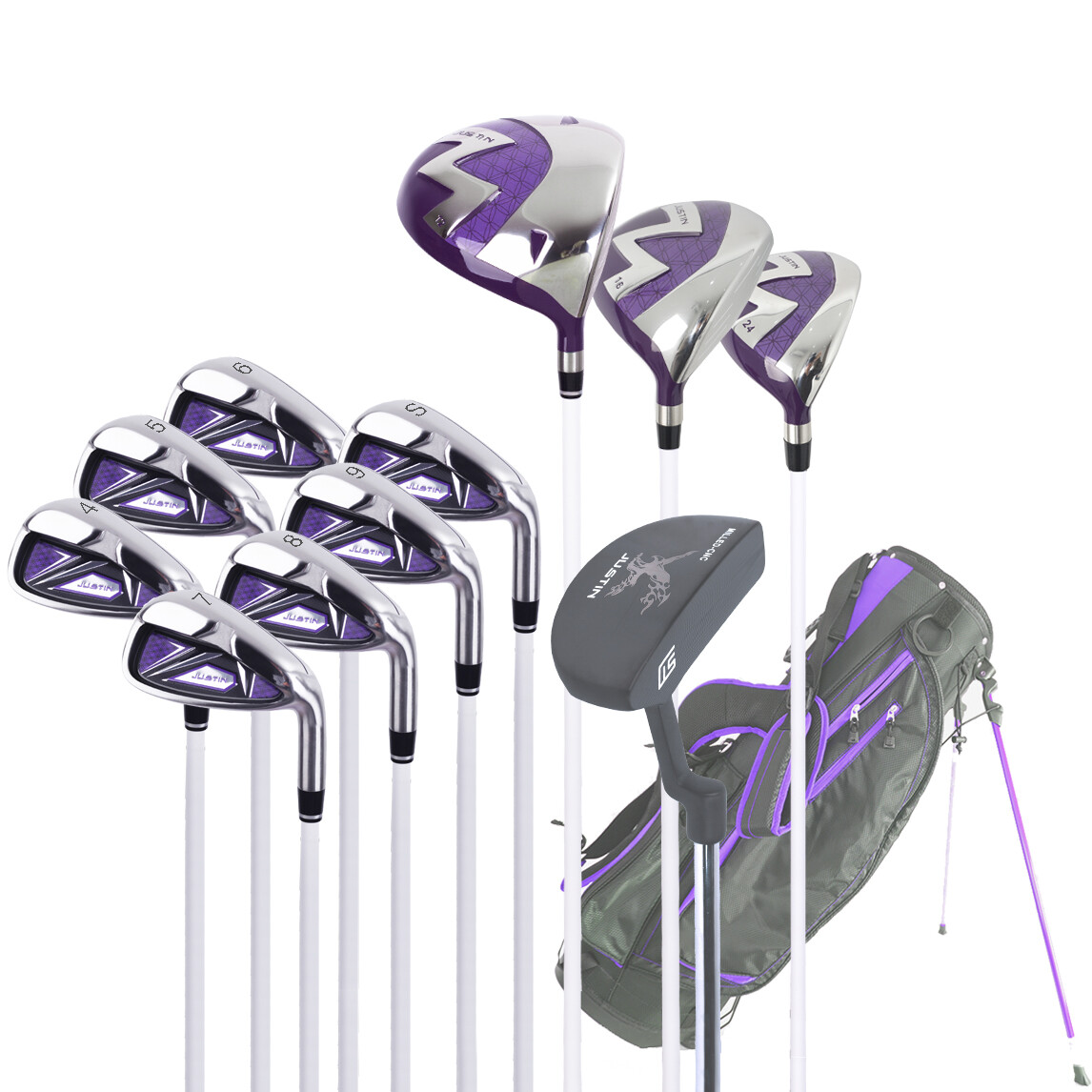 Jasde Golf Factory New Design of High-Quality Titanium Customized OEM/ODM Purple Color Women Golfers Full Golf Clubs Set