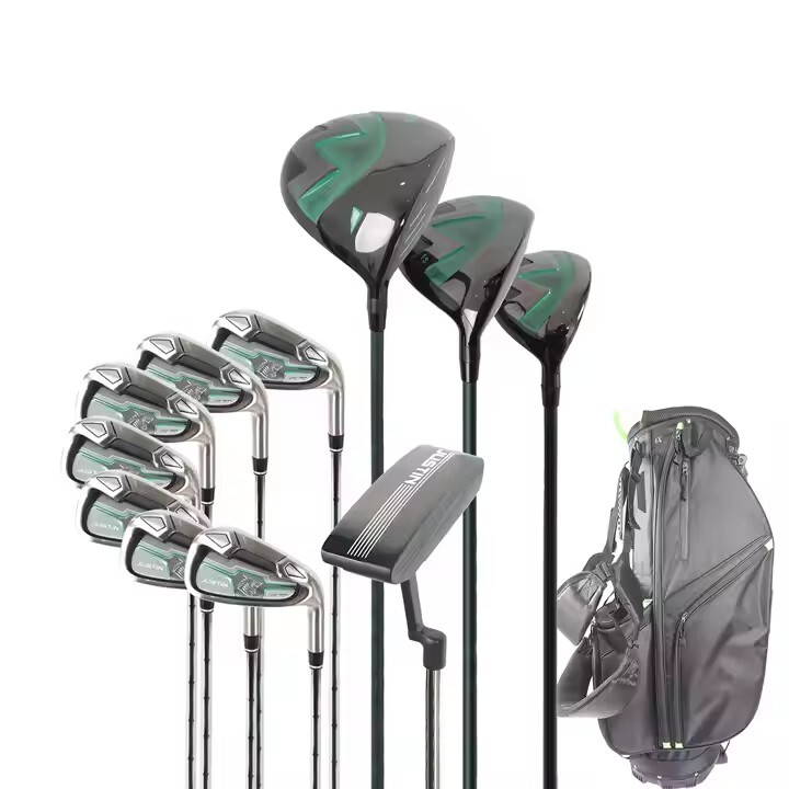 Jasde Golf Factory New Design of Premium Titanium Customized OEM/ODM Green Color Men Golfers Full Golf Clubs Set