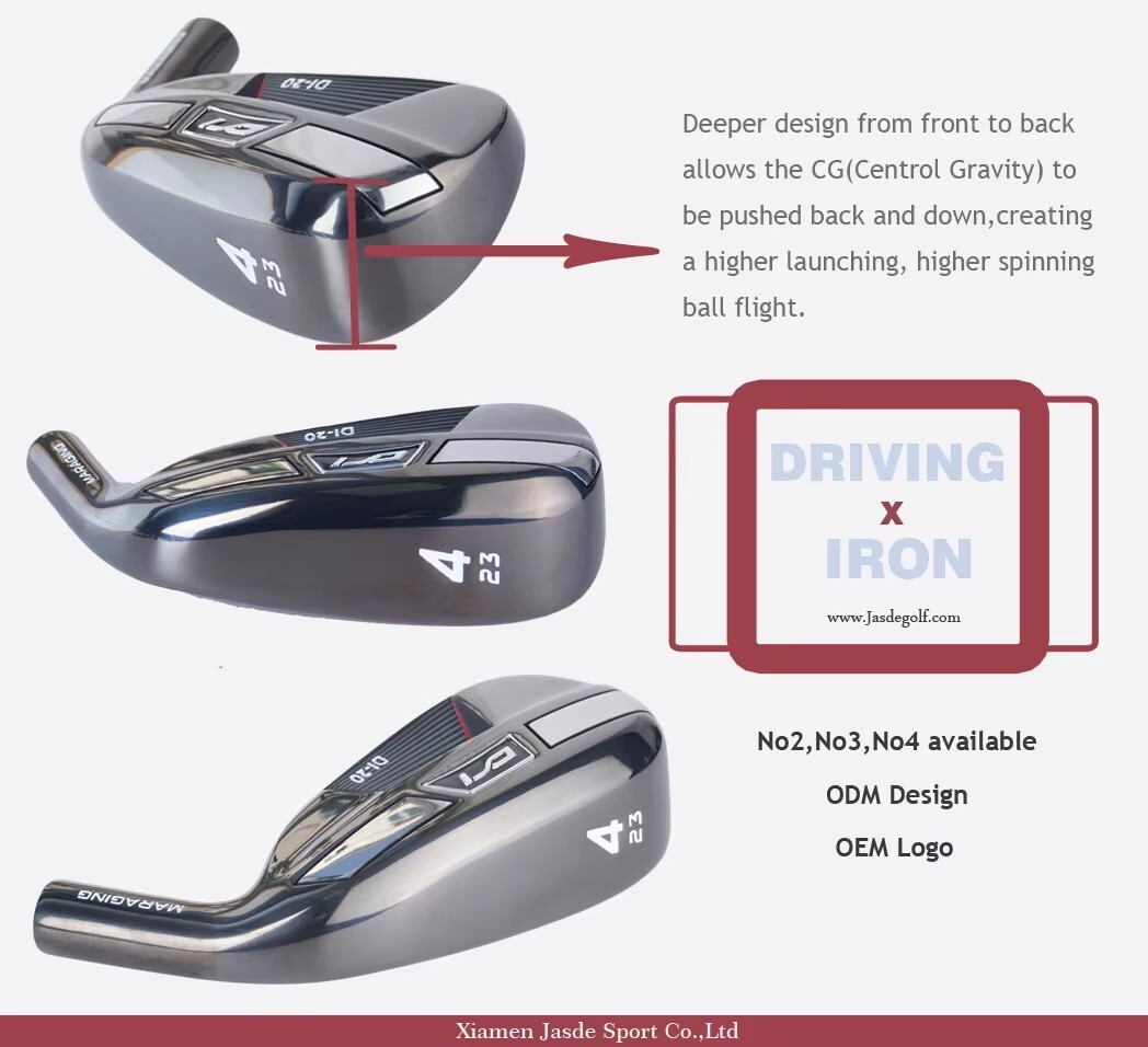 Jasde Wholesale Plating Men Custom Logo Titanium Complete Golf Clubs Set