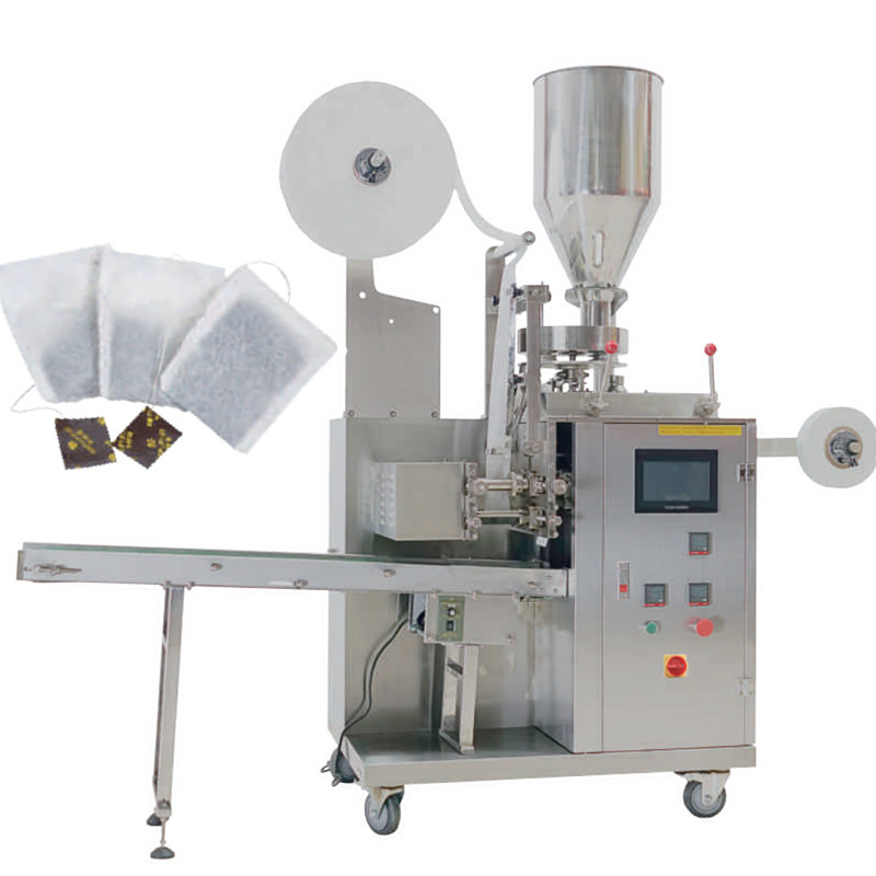 tea bag packing machine packaging machine with thread and label