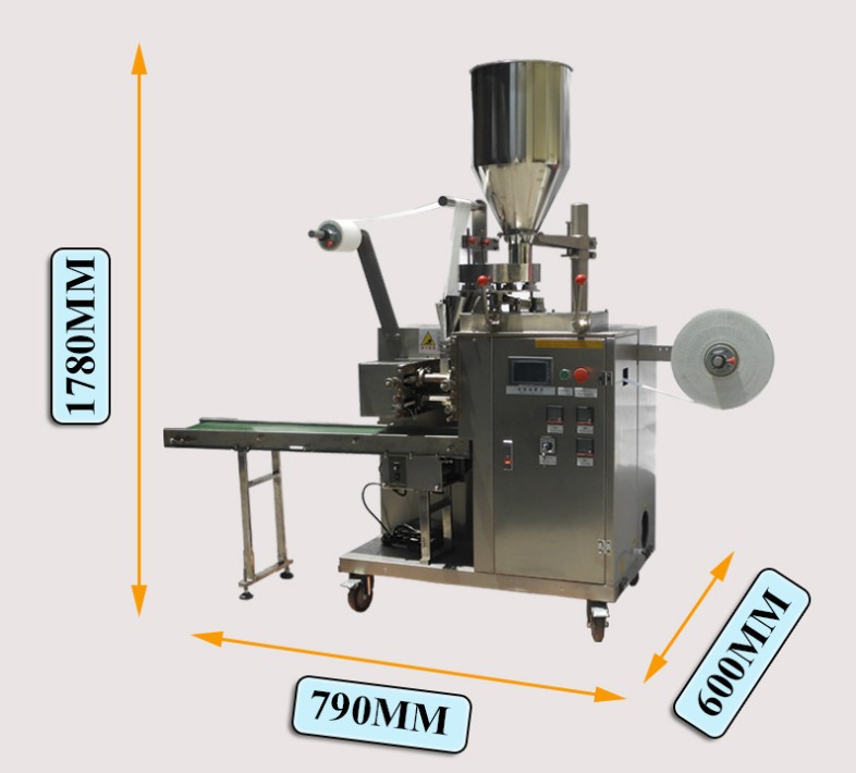 带线带标袋泡茶包装机（机器尺寸）
