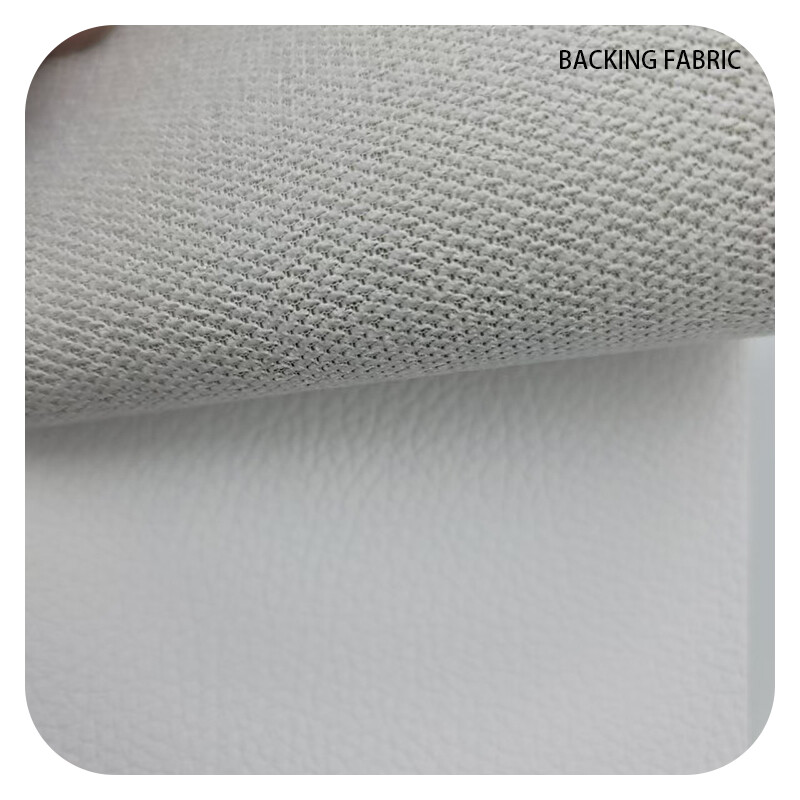 JK#HF-6115 Premium Automotive Leather with Fish Scale Fabric Backing - PVC Material, Scratch-Resistant & Flame-Retardant for Car Seats