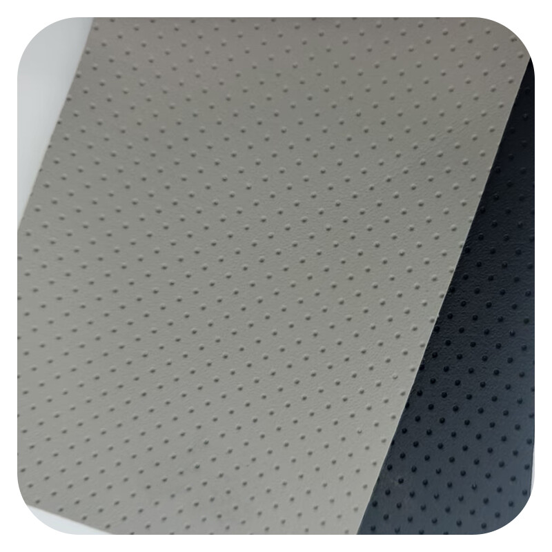 ZL#6007 Premium PVC Artificial Leather with Fish Scale Fabric Backing - for Automotive Upholstery & Sofa Covers, Anti-Slip & Scratch-Resistant