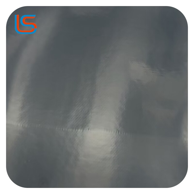 JK#mirror leather PVC Artificial Leather - 0.8mm Canvas Base, High-Gloss Mirror Finish, Scratch-Resistant & Waterproof