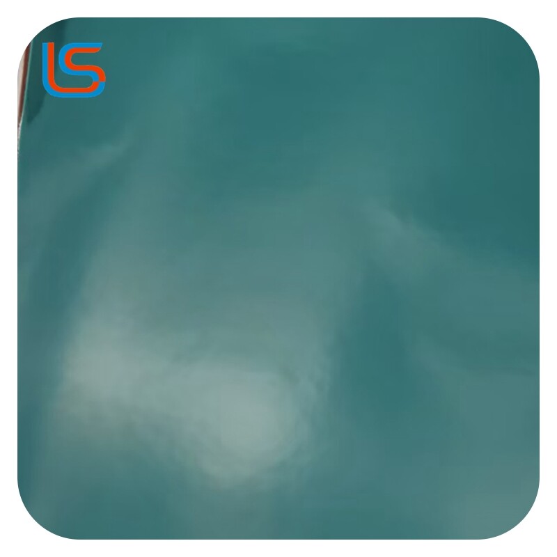 JK#mirror leather PVC Artificial Leather - 0.8mm Canvas Base, High-Gloss Mirror Finish, Scratch-Resistant & Waterproof