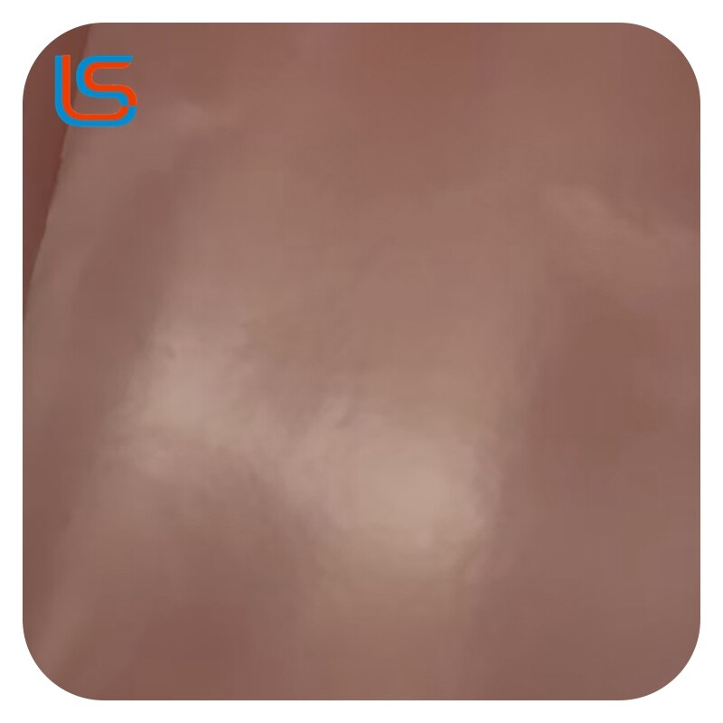 JK#mirror leather PVC Artificial Leather - 0.8mm Canvas Base, High-Gloss Mirror Finish, Scratch-Resistant & Waterproof