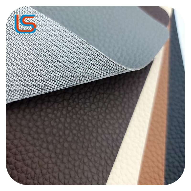 JK#hf-11 1.1mm Premium Automotive Leather with Jacquard Fabric Backing - High Tear Strength, Scratch-Resistant for Car Seats