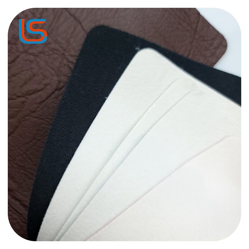 JK#10 1.0mm Cotton Like Fleece Backing PVC Artificial Leather Sofa Upholstery Smooth Wear Resistant