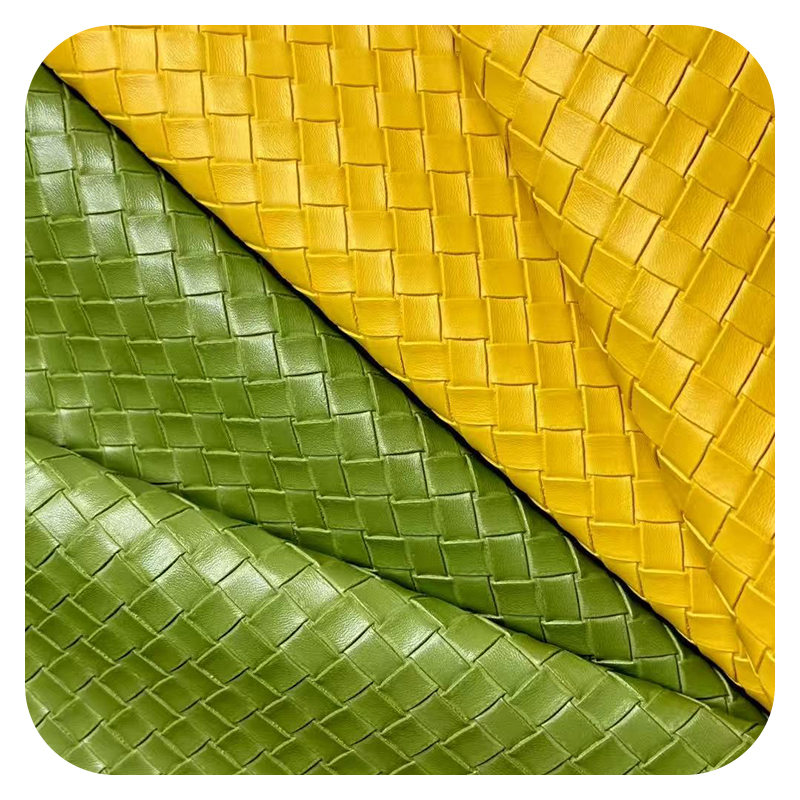 Fleece Lined Woven Grain Leather High Quality Handfeel Cheap Price All Colors Available for Customization