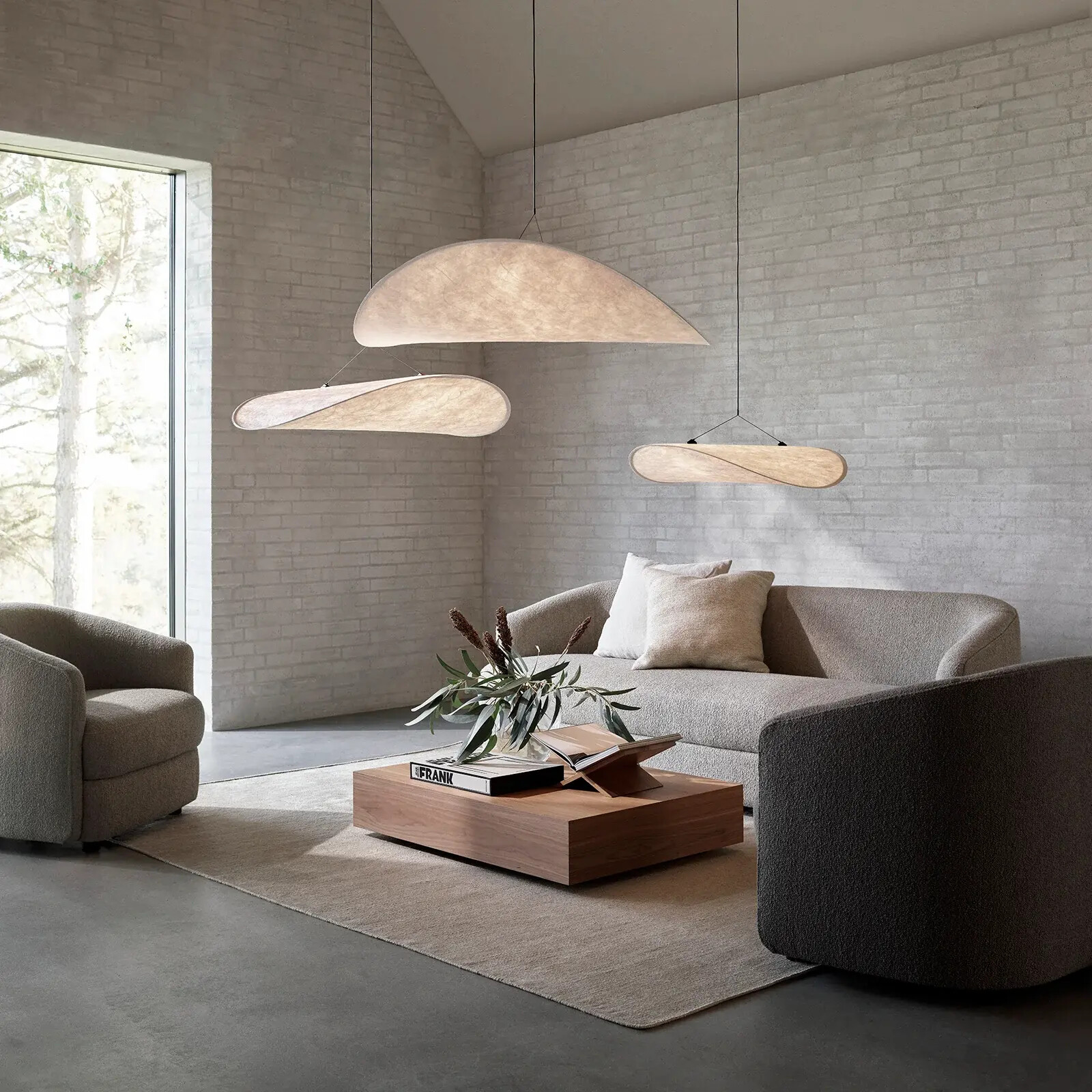 Paper Model Floating Chandelier Cloud Shape Decorative Chandelier Living Room Hotel Ceiling LED Light