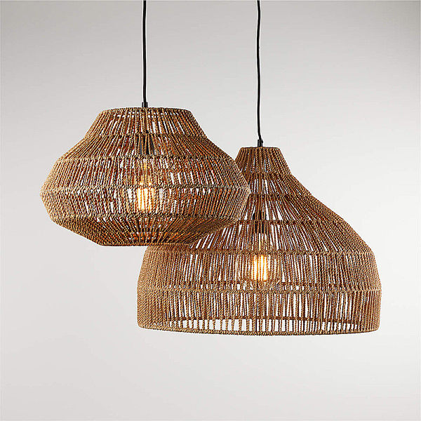 Restaurant chandelier personality rattan dining table lamp rattan art engineering lighting