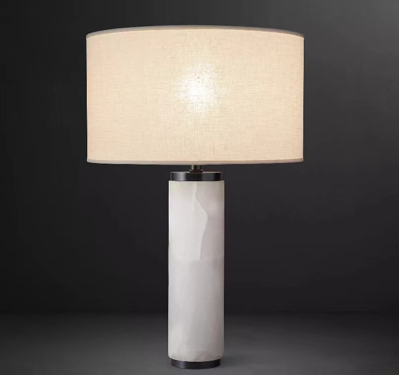 Original marble simple light luxury designer table lamp bedroom study hotel club villa private customization