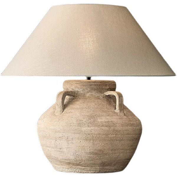 Ceramic table lamp suitable for bedroom bedside modern finishing living room designer model room decoration homestay lamp