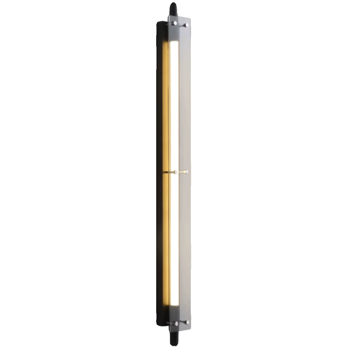 Black long light bar bedroom bedside glass wall lamp modern design corridor entrance lamp
