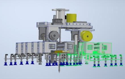 motor de articulación para robot destinado a sistema de agarre en matriz
