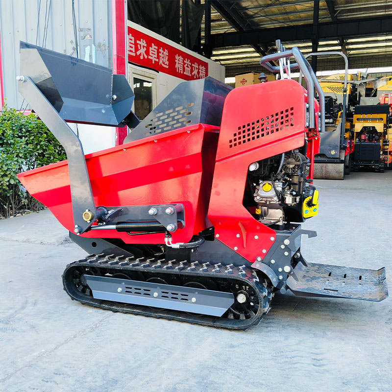 Mechanical Diesel All-Terrain Mini Rotating Dumper with Scissors Lift 