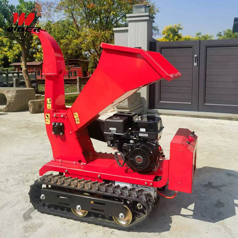 China Small Self Propelled Industrial Tracked Wood Chipper Machine