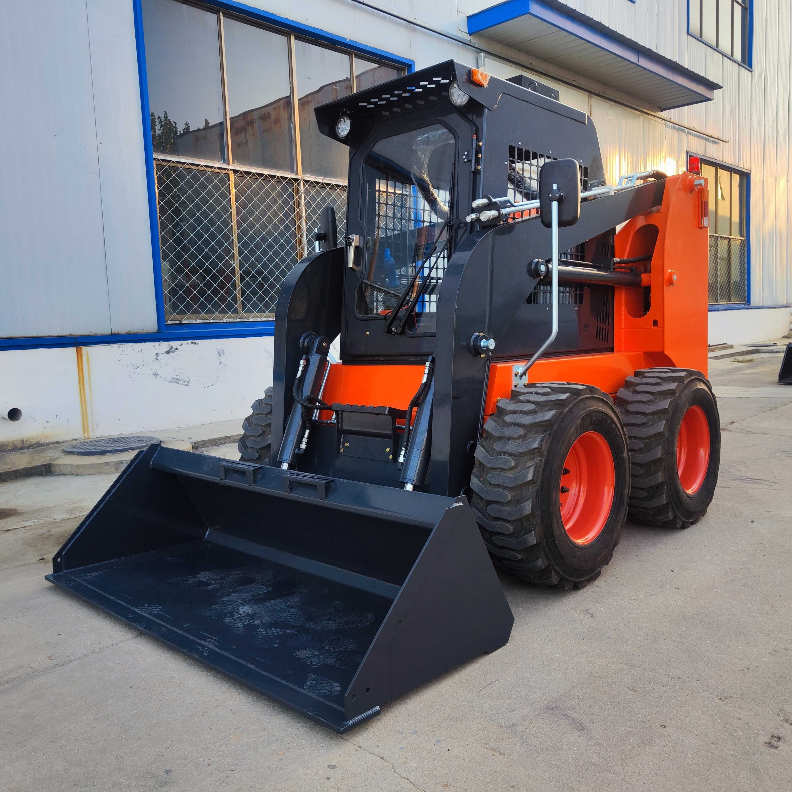 Diesel Gasoline Wheel Mini Front End Ride On Skid Steer Loader For Sale