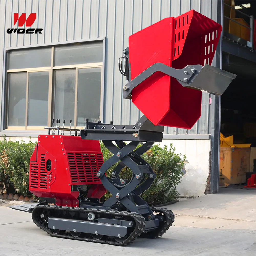 CE/EPA Engine Track Diesel Petrol Crawler Mini Transporter Farm Dumper