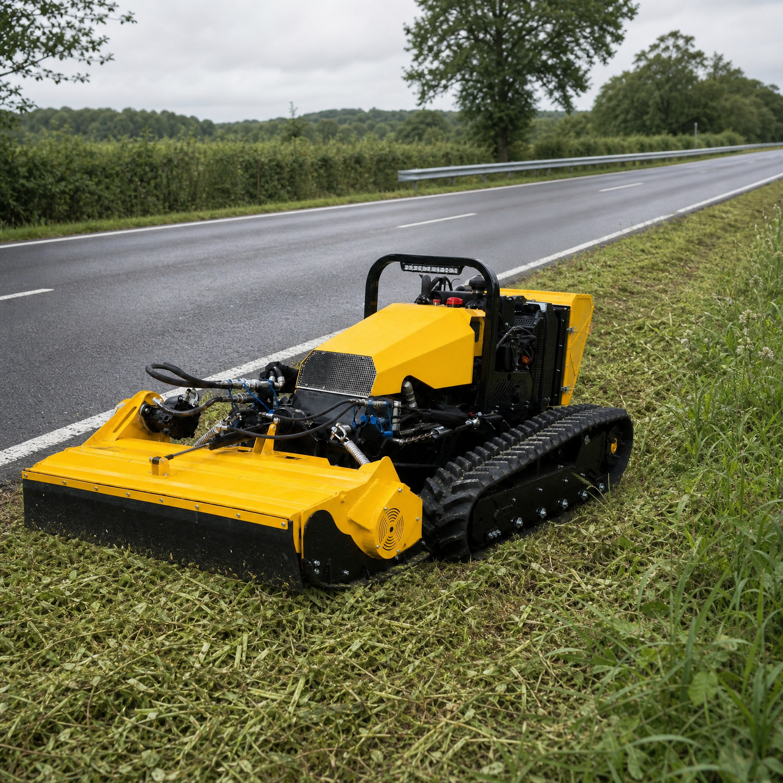 VOER T40S 遥控边坡割草机 – 53 in.（1,350 mm）割幅，55° 爬坡能力，38.3 HP Yanmar