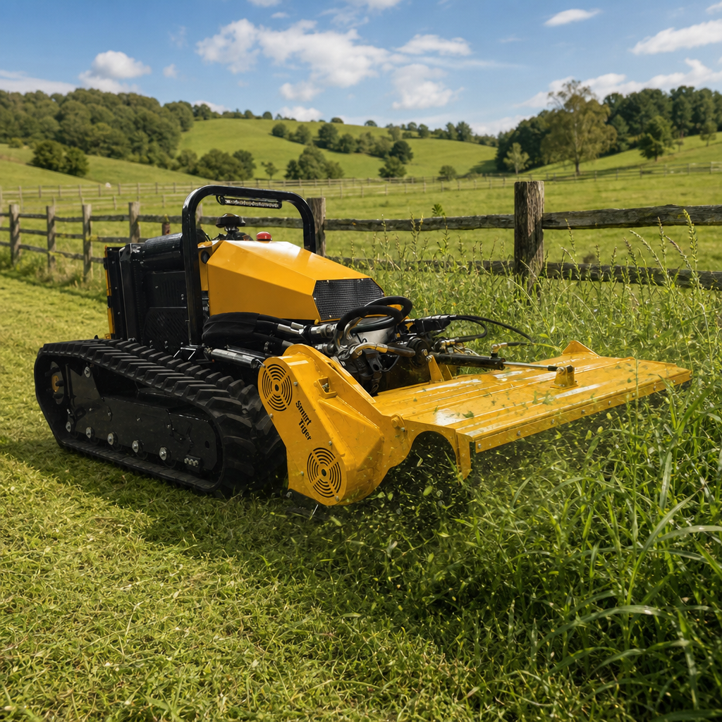 Remote Controlled Slope Mower, 1,350 mm Cut, 55 Degree Climb, 38.3 HP Diesel