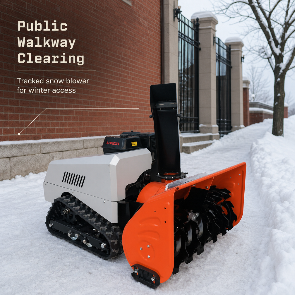 800m Remote Snow Blower for Large Outdoor Areas